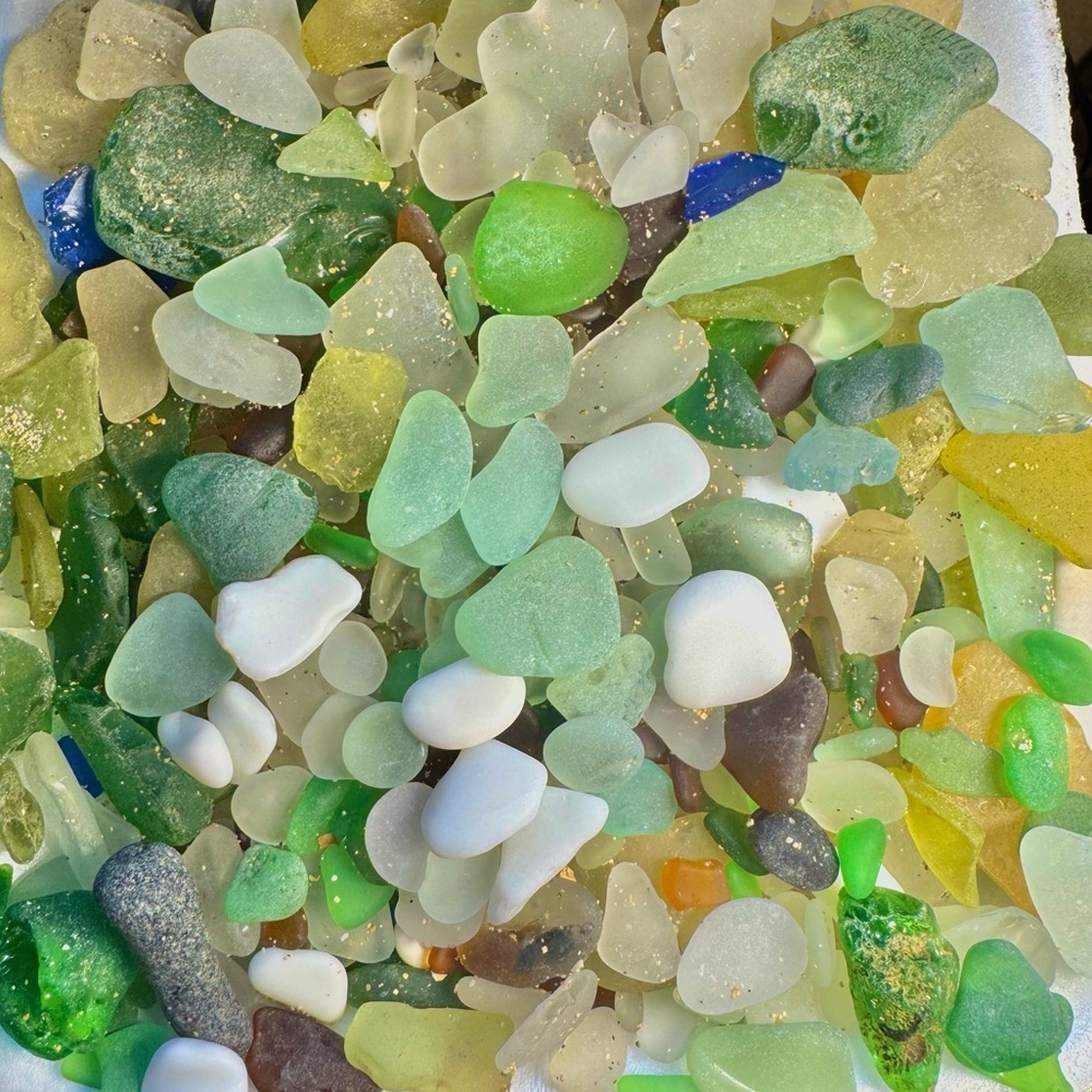 Genuine Sea glass Puerto Rico Caribbean found on the beach